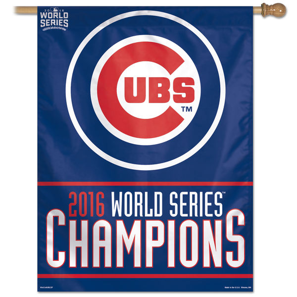 Chicago Cubs World Series House Flag